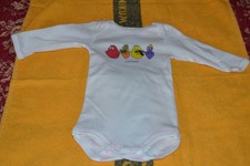 body neuf petit bateaux 3 mois barbapapa blanc fille ou garçon manches longues