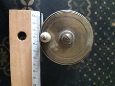 moulinet ancien bronze laiton pêche à la mouche, art populaire