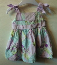 JANIE AND JACK patchwork dress 6 - 12 months