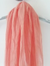 SUPERBE ÉCHARPE CHÂLE ÉTOLE  FEMME coloris Saumon. Déco perlé strass. EXC. ÉTAT 