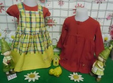 vêtements fille 6 mois,jupe salopette,tee-shirt,robe HetM