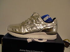 Hommes ASICS Chaussures Course Gel-Lyte III Argent Taille 11 US