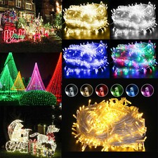 20-50m Guirlande Lumineuse Lumière Féérique Extérieur Imperméable Noël Décor