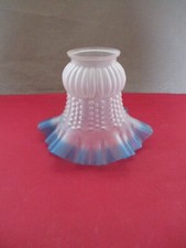 12/ TULIPE ABAT-JOUR EN VERRE STANDARD. 2 TONS.  POUR LAMPE LUMINAIRE APPLIQUE