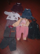 lot vetements bébé fille 6 mois 8 piéces occasion marque bon état