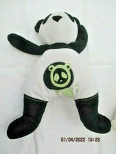 Peluche doudou panda musical OBAIBI  noir blanc vert 28 cm 