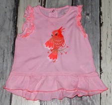 ? 12 mois IN EXTENSO - AUR510 ~ Tunique rose imprimée Fille ? 