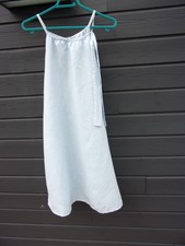 Robe Bleu Ciel  Coton Façon Lin avec Doublure - Taille 38 / 40