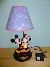 Disney - Lampe Mickey Mouse et Minnie "Love" des années 90 - Hauteur 50 cm