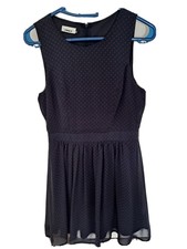 robe Only T S Bleu à pois rouges taille marquée 