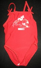 Disney Winnie l'ourson - Maillot de bain 1 pièce rouge - Taille 6 mois