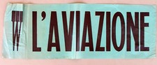 W L'AVIAZIONE,  WWII Italian Propaganda Poster for Mussolini