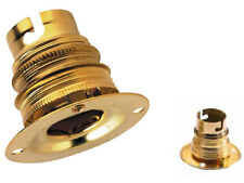 1 douille B22 laiton double bague sur patère lampe lustre applique luminaire jlo