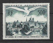 FRANCE 1947 POSTE AERIENNE N°20 N * * / MNH  COTE 60 EUROS VOIR SCAN
