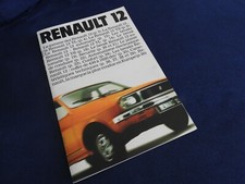 catalogue renault 12 1978