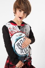 Haut T-shirt Fantaisie Noir Sequins 67T36C0 Desigual T 13/14 Ans 