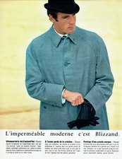 Publicité Advertising 109  1965  Blizzand  imperméable homme moderne