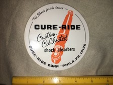 Vintage Cure-Ride Shock Absorbers Sticker