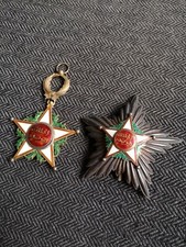 MAROC ENSEMBLE GRAND CROIX DE L'ORDRE DU OUISSAM ALAOUITE MÉDAILLE DÉCORATION