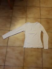 T-shirt blanc ML pour fille en 14 ans en TBE
