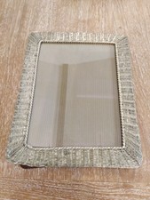 cadre à poser décor métal couleur argenté tréssé 30 cm *24 cm