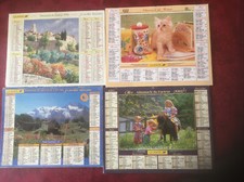 lot de 4 almanachs du facteur