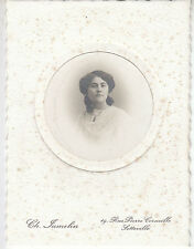 Photo ancienne portrait d'une jolie jeune fille Ch Jumelin Sotteville 1920