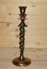 Chandelier en spirale en laiton fabriqué à la main vintage