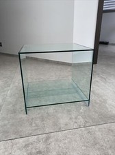 table de chevet en verre