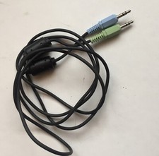 Câble Audio Stéréo Jack 3,5mm Male/Male vert/bleu 1,40 Mètre 