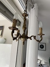 Lustre En Bronze Suspension 3 Branches