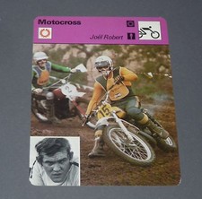 FICHE MOTO JOËL ROBERT MOTOCROSS 250 CC PILOTE COURSES BELGIQUE BELGIË