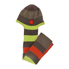 orchestra bonnet  avec écharpe fille 1 an