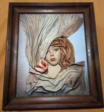 cadre visage original en cuir 