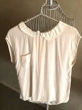 top soie rose poudrée SANDRO taille 1