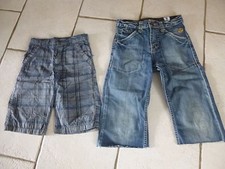 LOT DE 2 BERMUDAS D été TAILLE 8 ANS / TRES FASHION DONT 1 ARTICLE NEUF......