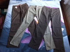 Lot 3 pantalons marron taupe 1x ETAM 1x DDP 1x ESPRIT taille 36 TBE