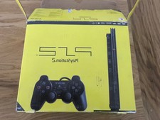 Console Sony PS2 Slim PLAYSTATION 2 Noire + 2 Jeux Pal spécial course voiture 