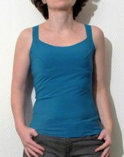 ? Tee Shirt / Top Bleu A Bretelles- Taille 1- Neuf- Nulle Part Ailleurs