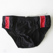 Authentique Maillot de bain homme vintage Noir en Lycra - Taille 42 