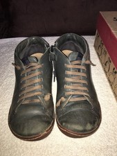 Chaussures enfant Camper Peu cami derbies montantes cuir 33 lacets gris