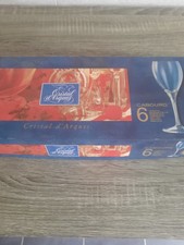 Cristal d'Arques coffret de 6 verres a liqueur  digestif     modèle Cabourg neuf