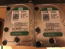 Ensemble de 8 disques durs 3To GREEN SATA WESTERN DIGITAL d'occasion