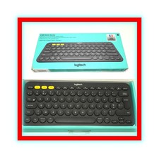 Logitech K380 Clavier AZERTY FR Sans Fil Bluetooth Universel Gris (comme neuf)