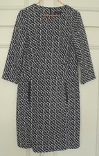 Robe chic 123 1.2.3 38 manches 3/4 blanc noir bleu gris / poches Un deux trois