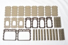 PLAYMOBIL  Lot Pièces Murs Fenêtre Jonctions Chateau  3666 - 3445 - 3450 - 3123