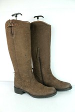 Bottes cuir nubuck marron T 40 / UK 6.5 TRES BON ETAT