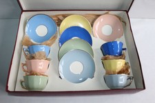 Service à café rétro en faïence de Villeroy et Boch, en coffret 