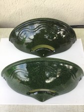 Seylumière 2 appliques demi vasque en céramique 