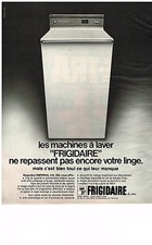 PUBLICITE  1971   FRIGIDAIRE  lave linge machine à laver
